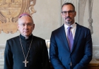 Prince Rahim meets with His Excellency Reverend Dom Edgar Peña Parra at the Vatican